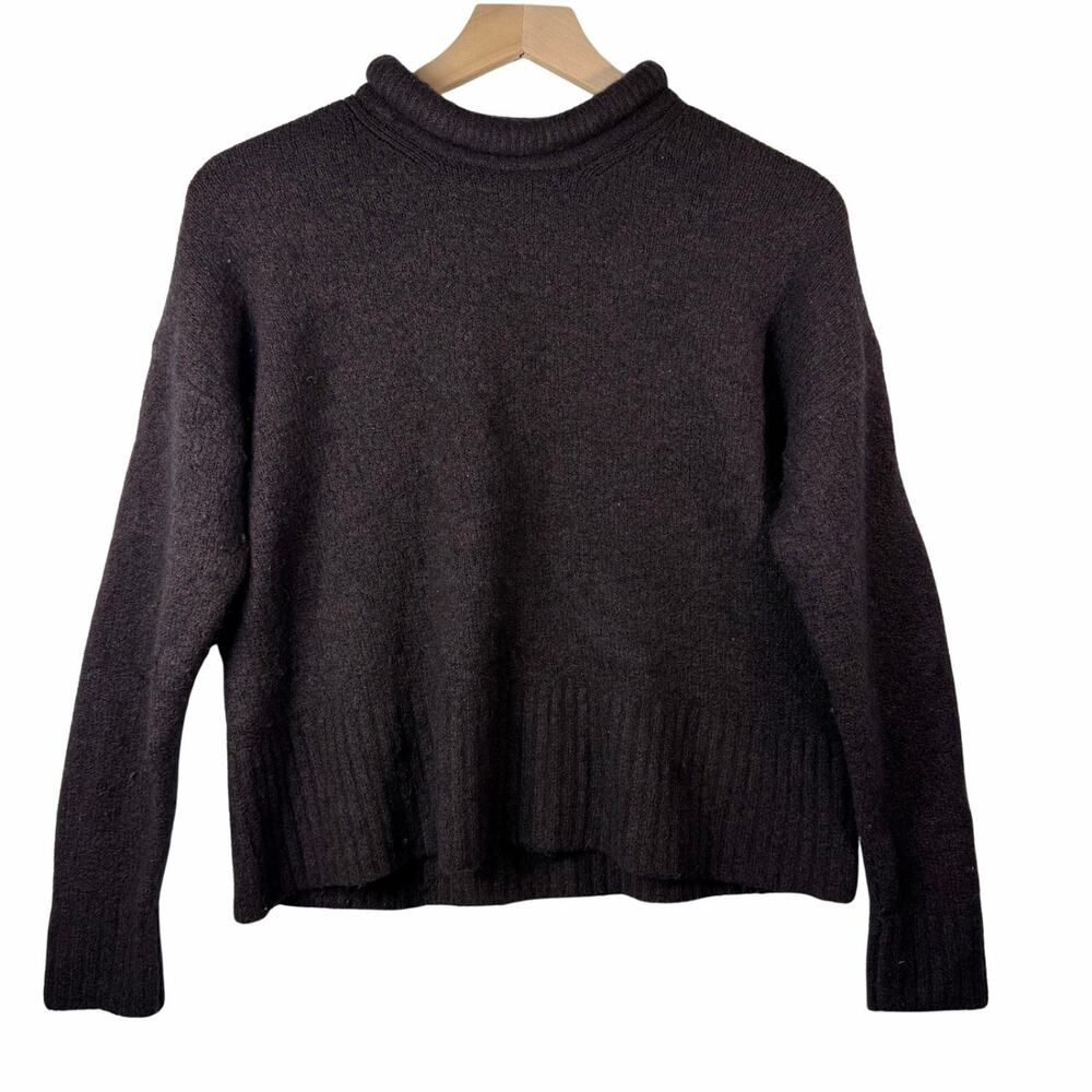 Madewell Fulton Pullover Sweater Dark Brown Women's Size M